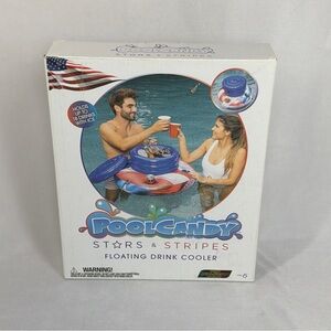 PoolCandy Stars & Stripes 18-Can/Bottle Floating Drink Cooler